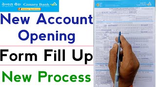 canara bank account opening form kaise bhare 2021  how to fill canara bank account opening form [upl. by Farny]