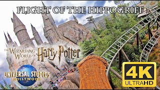 Flight of the Hippogriff 4K POV  Universal Studios Hollywood [upl. by Havener511]