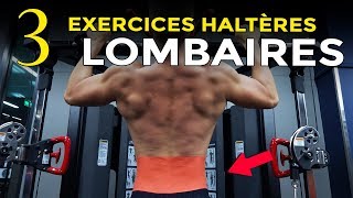 3 EXERCICES HALTÈRES POUR SE MUSCLER LES LOMBAIRES [upl. by Dita]