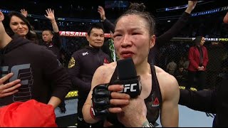 UFC 248 Zhang Weili amp Joanna Jedrzejczyk Octagon Interviews [upl. by Tini]