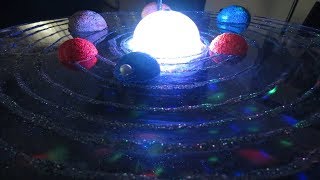 How to make 3D Solar System Project Sistema solar giratorio paso a paso [upl. by Pip138]