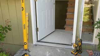 Jeld Wen Front Door Installation  Really crappy products and craftsmanship PART 1 [upl. by Sherris158]