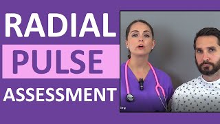 Radial Pulse Assessment and Palpation Nursing CNA Skill [upl. by Adolpho]