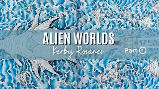 Colour Along  Alien Worlds by Kerby Rosanes  Oceanic Leviathan  Part 1 [upl. by Verdi627]