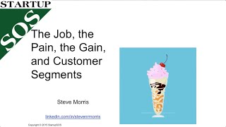 Customer job pain gain the Milkshake Value Proposition [upl. by Anitsirc]