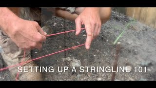 STRING LINES 101 How to set up a string line on a construction site [upl. by Florina]