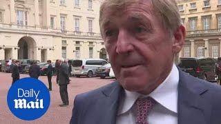 Former football legend Kenny Dalglish is knighted by Prince Charles [upl. by Lsil]