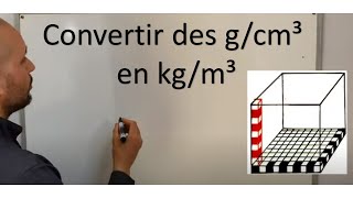 Masse volumique convertir des gcm³ en kgm³ [upl. by Campney215]