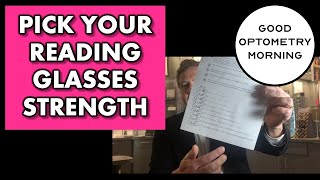 OVER THE COUNTER READING GLASSES How to pick the correct strength of ready made reading glasses [upl. by Zerla340]