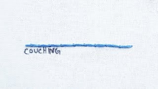 How to do the Couching Stitch [upl. by Adien]