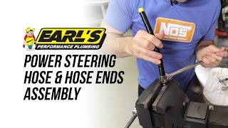 How To Assemble Earls Power Steering Hose amp Hose Ends [upl. by Bryce]