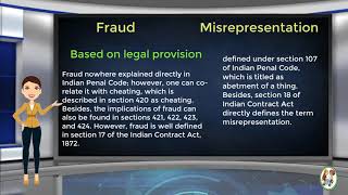 What is Difference Between Fraud amp Misrepresentation [upl. by Clevey]