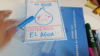 DÍPTICO CONTAMINACIÓN DEL AGUA [upl. by Charla540]