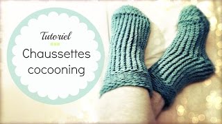 TRICOTER DES CHAUSSETTES FACILES [upl. by Celinda984]