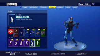 NEW ORANGE JUSTICE EMOTE DANCE SEASON 4 BATTLE PASS  FORTNITE BATTLE ROYALE [upl. by Slaby]