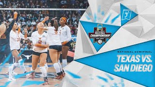 Texas vs San Diego 2022 NCAA volleyball semifinals highlights [upl. by Silva126]