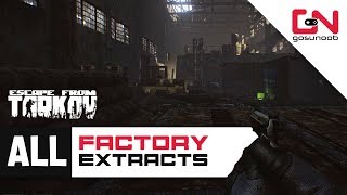 All Factory Extracts Locations  All PMC and SCAV Exits  Escape from Tarkov Beginners Guide [upl. by Lashond]