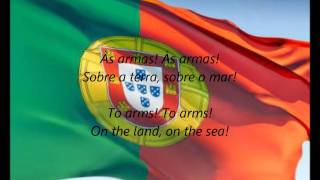 Portuguese National Anthem  quotA Portuguesaquot PTEN [upl. by Joby]