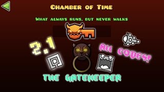 Geometry Dash 21  Unlocking The Gatekeeper Chamber of Time Vault Codes [upl. by Tengler]