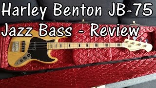 Harley Benton JB75NA Jazz Bass  Review [upl. by Gaidano]