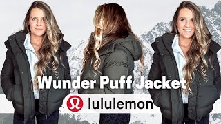 LULULEMON WUNDER PUFF JACKET REVIEW amp TRYON  My honest thoughts [upl. by Ennaharas]