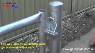 Gate Latch 2 way for round pipe and square [upl. by Hairakcaz]