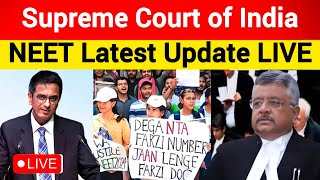 NEET  NTA Scam 2024 CJI Judgement LIVE  Supreme Court Live Hearing  RENEET Latest Update law [upl. by Mariano338]