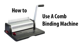 How to Comb Bind [upl. by Herrah]