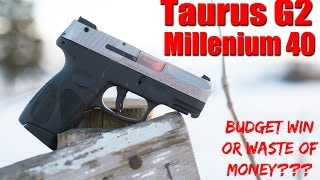 Taurus G2 Millenium 40 Cal Review Concealed Carry On A Budget [upl. by Coheman]