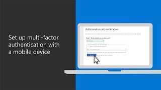 Set up multifactor authentication with a mobile device in Microsoft 365 Business [upl. by Essie]