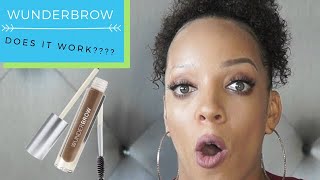 Wunderbrow Review and Demo  Brunette  Water Proof Smudge Proof EYEBROWS [upl. by Atined]