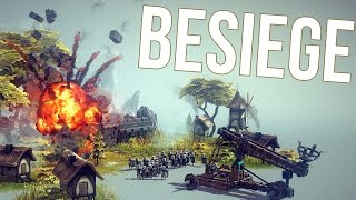 Besiege Gameplay Part 1  DESTRUCTION CREATION  Besiege First Look Impressions [upl. by Goeger]