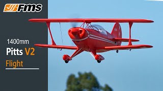 FMS 1400mm Pitts V2 Flight and Features [upl. by Seve547]