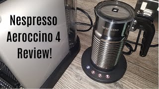 Nespresso Aeroccino 4 Milk Frother Review  Worth upgrading from the Aeroccino 3 [upl. by Wardle941]