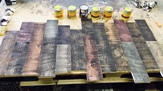 How to distress new wood and layer stain [upl. by Ainolloppa]