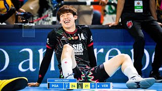 Yuki Ishikawa amp Perugia DESTROYED Verona in Italian Volleyball League 2024 [upl. by Gentes]