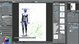 CLIP STUDIO PAINT useful features  3D drawing figures [upl. by Mauer505]