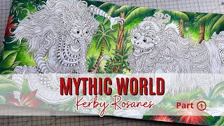 Colour Along  Mythic World by Kerby Rosanes  Barong amp Rangda  Part 1 [upl. by Patterman]