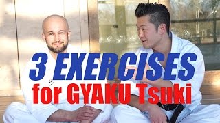 3 IMPORTANT EXERCISES FOR A STRONG GYAKU ZUKI ENG SUB  karate reverse punch  TEAM KI [upl. by Isabelle]