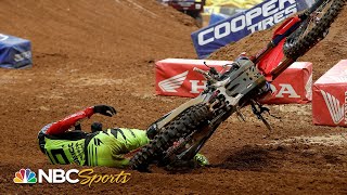 Wildest moments from 2021 Supercross season  Motorsports on NBC [upl. by Holds]