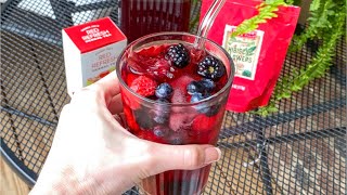 Make This Starbucks Inspired Very Berry Hibiscus Tea Refresher at Home  Summertime Drink [upl. by Eiramoj]