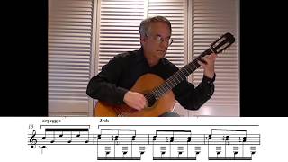 Waltz in A minor  Matteo Carcassi  Beginners Guitar Guide  Jeffrey Goodman [upl. by Airekahs]