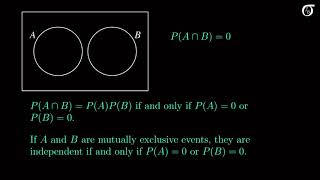 Are mutually exclusive events independent [upl. by Jeanette]