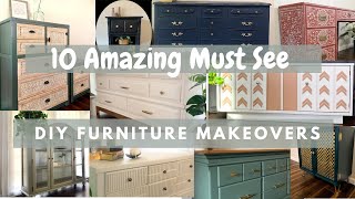 10 Amazing Furniture Makeovers  DIY Furniture Flip [upl. by Harpp27]