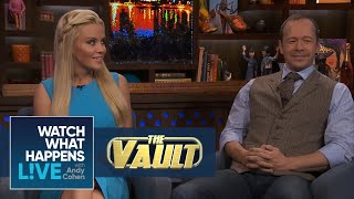 Sparks Fly Between Jenny McCarthy And Donnie Wahlberg On WWHL  FBF  WWHL [upl. by Slaughter]