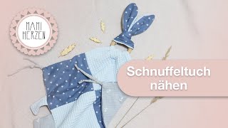 Schnuffeltuch nähen  super EASY und total praktisch [upl. by Halika]