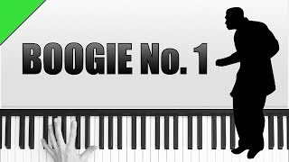 Boogie No1  Gerald Martin  Piano Tutorial für Anfänger [upl. by Delanos]