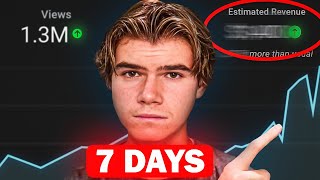 How To Monetize A YouTube channel in 7 days With AI [upl. by Ardnuahsal9]