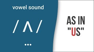 Vowel Sound  ʌ  as in quotusquot American English Pronunciation [upl. by Nerehs]