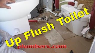 Up Flush Toilet 110  How To Plumbing [upl. by Chucho]